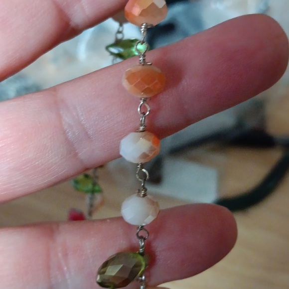 Sparkle Tassel Necklace Bold Colors - Picture 9 of 9